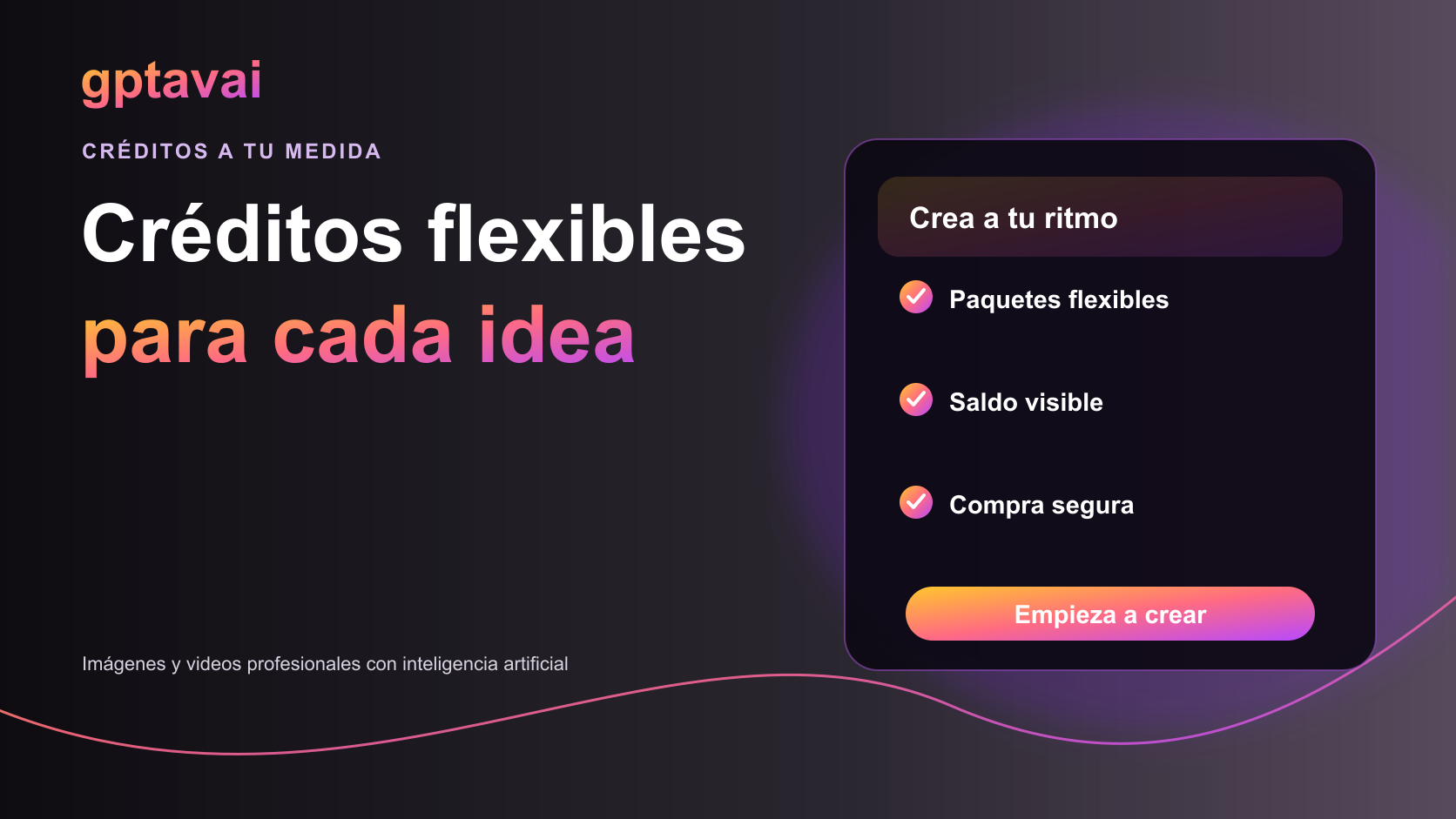 Flexible credits for every idea